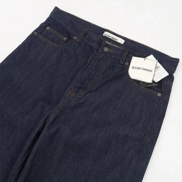 [BUNJANG] Beslow Wide Selvage Indigo Denim Pants Size 34 / [34](새상품)비슬로우 와이드 셀비지 인디고