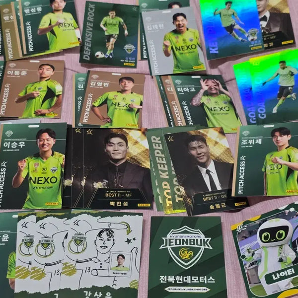 [BUNJANG] Jeonbuk Hyundai Motors Football Club 2022 Player Collection Set / 전북현대 파니니 김진규 송범근 이승우 박진섭 강상윤 김태환