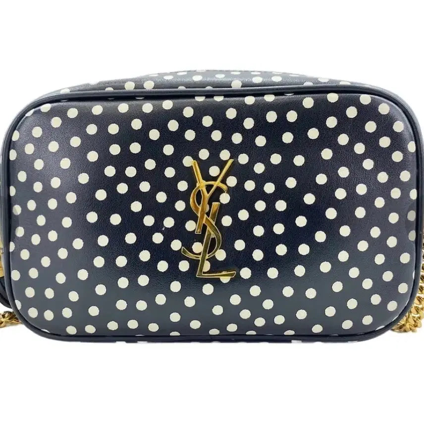 [BUNJANG] Saint Laurent Polka Dot Mini Crossbody Bag Luca Camera Bag / 생로랑 도트 미니 크로스백 루카메라백