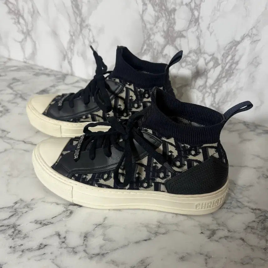 [BUNJANG] Dior Walk'n'Dior High-Top Sneakers / [36] 디올 워크앤 스니커즈 하이탑