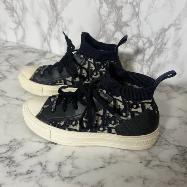 [BUNJANG] Dior Walk'n'Dior High-Top Sneakers / [36] 디올 워크앤 스니커즈 하이탑