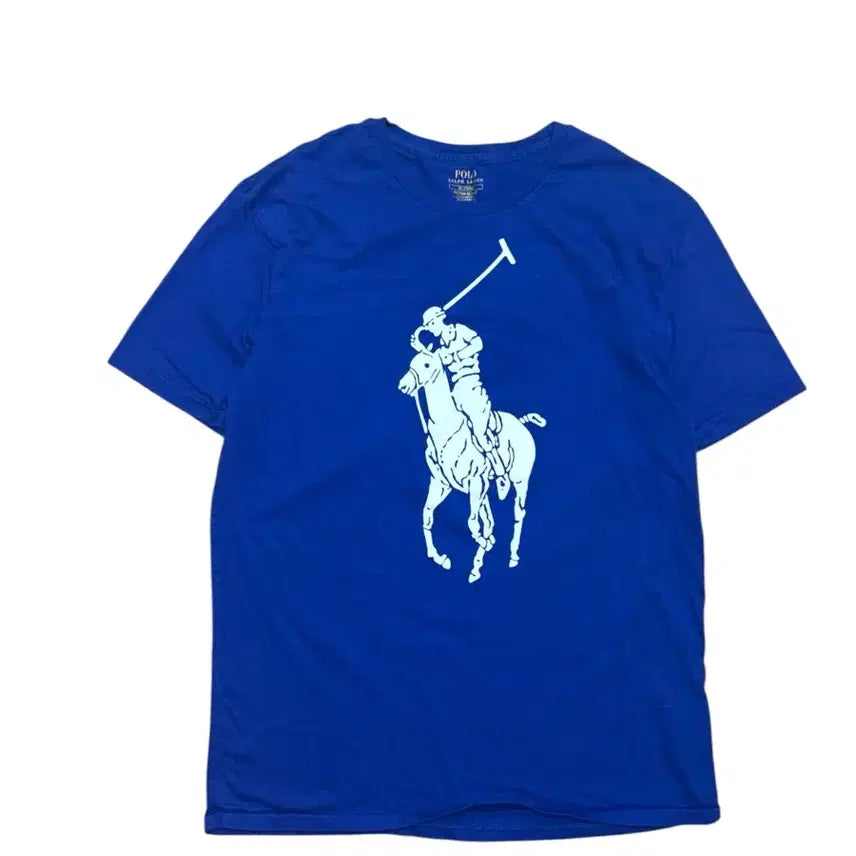 [BUNJANG] Polo Ralph Lauren Big Pony Blue Short Sleeve T-Shirt / 폴로 랄프로렌 빅포니 블루 반팔 티셔츠