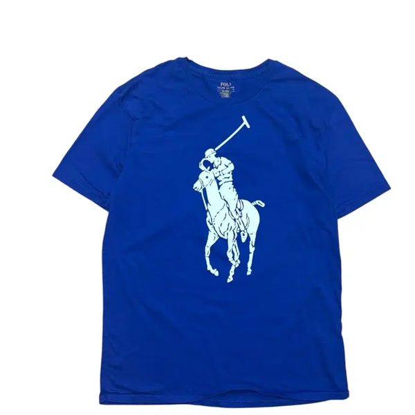 [BUNJANG] Polo Ralph Lauren Big Pony Blue Short Sleeve T-Shirt / 폴로 랄프로렌 빅포니 블루 반팔 티셔츠