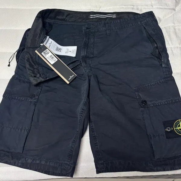 [BUNJANG] Stone Island Cargo Shorts Black 36 / 스톤아일랜드 카고 반바지 블랙 36