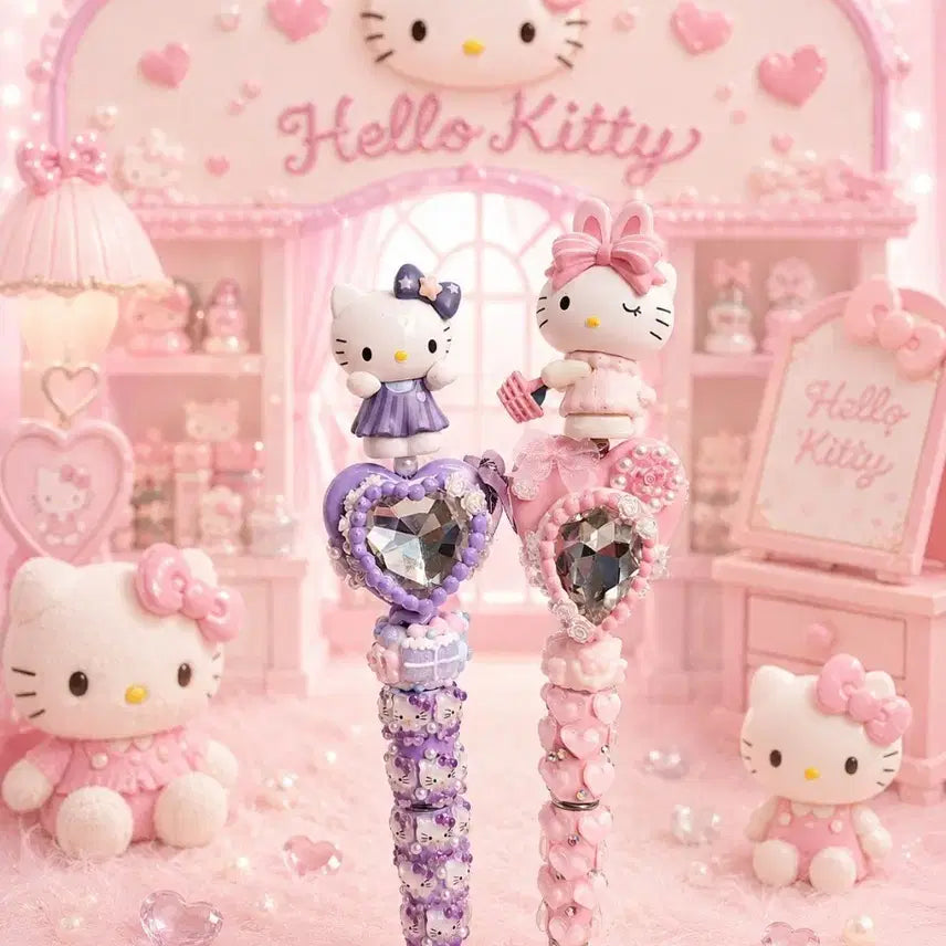 [BUNJANG] Hello Kitty Charm Ballpoint Pen / 키티피규어 볼꾸 볼펜