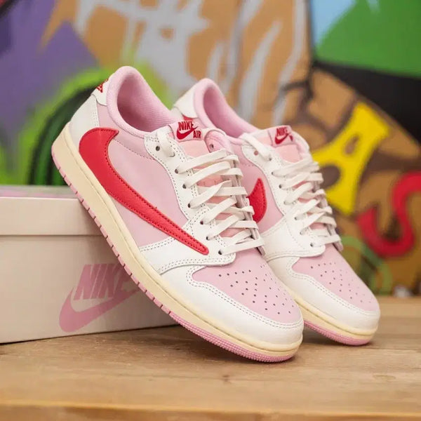 [BUNJANG] Air Jordan 1 Low x Travis Scott Sail Tropical Pink (Size 290) / (290) 조던1 로우 x 스캇 세일 트로피컬 핑크