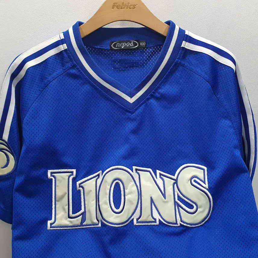 [BUNJANG] Nepos Samsung Lions Baseball Jersey Size 100 / 네포스 삼성라이온즈 유니폼 100사이즈 (가로58 세로76)