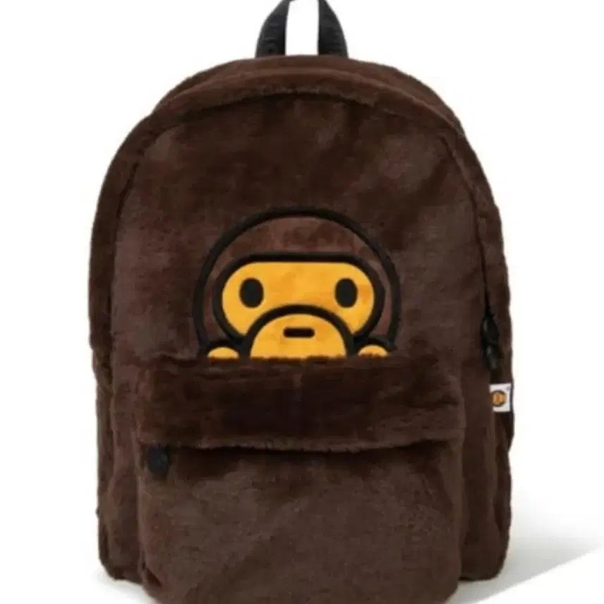 [BUNJANG] Bape Baby Milo Fur Backpack Brown / 베이프 베이비 마일로 퍼 백팩 브라운
