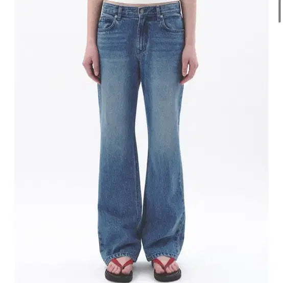 [BUNJANG] AvieMue Bag Pocket Low Rise Jeans Blue / 아비에무아 백 포켓 로우라이즈 진 블루