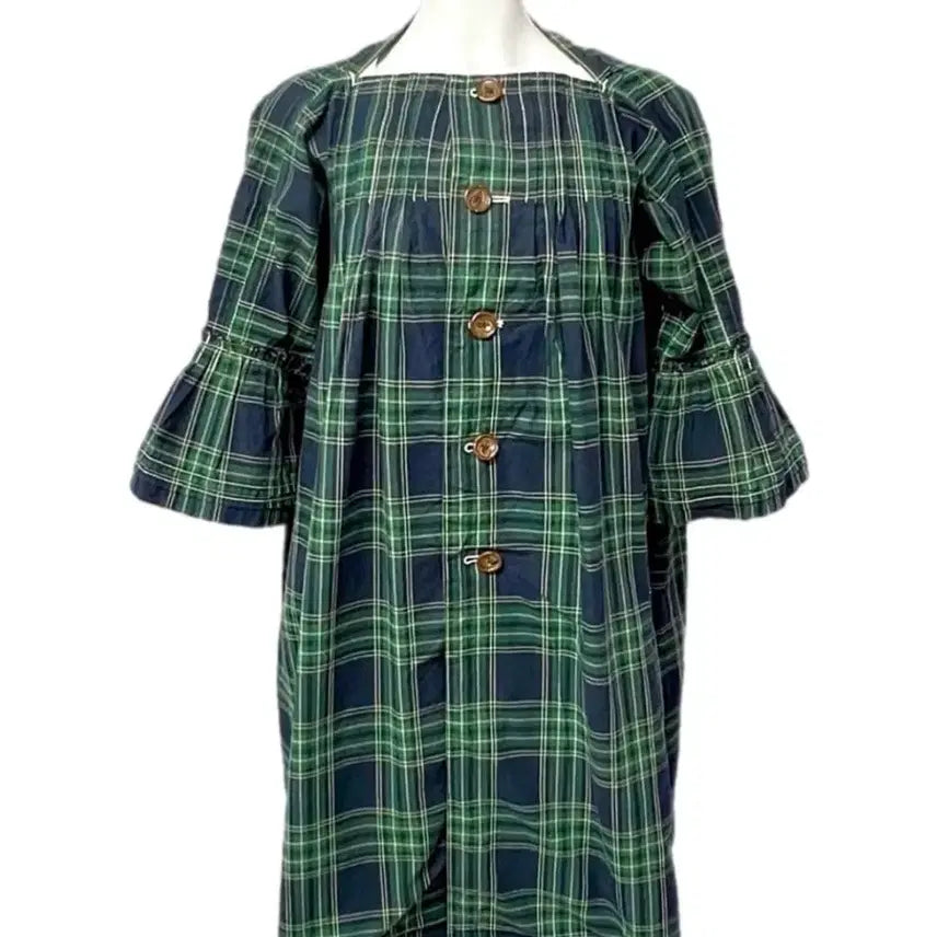 [BUNJANG] Comme des Garçons Tricot Check Coat Dress / COMME DES GARCONS 꼼데가르송 트리콧 체크 코트드레스