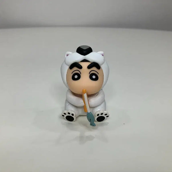 [BUNJANG] Crayon Shin-chan Shiroe Fishing Gacha Figure / 짱구 피규어 흰둥이 옷 낚시 가챠