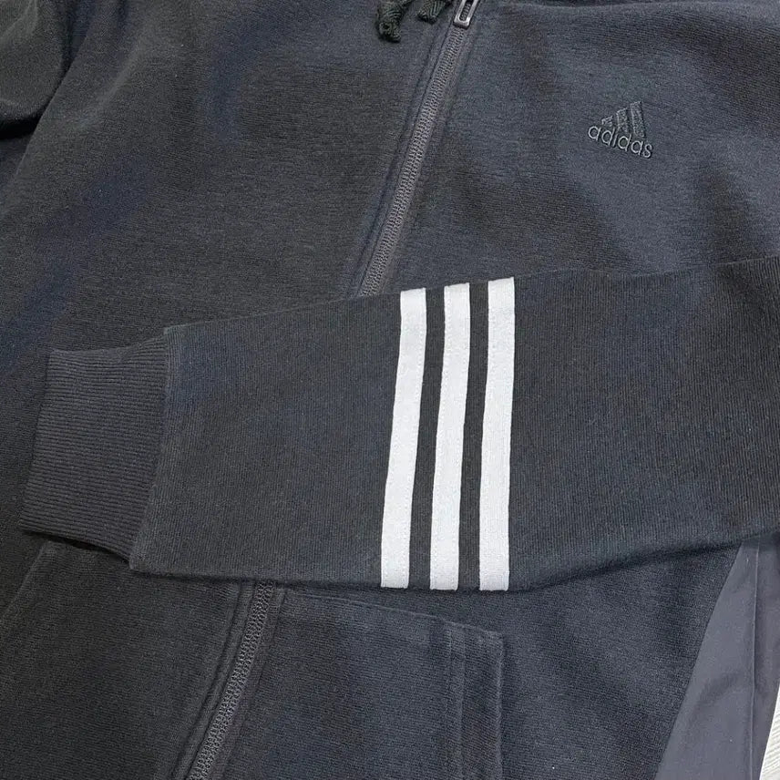 [BUNJANG] Adidas Colorblock Hooded Zip-Up Jacket / ADIDAS 아디다스 배색 후드 집업 자켓