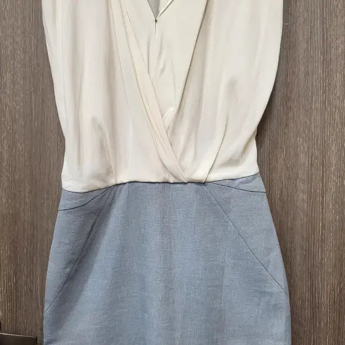 [BUNJANG] Time Collection Ivory/Blue Dress Size 66 / 타임 원피스 아이보리/블루66