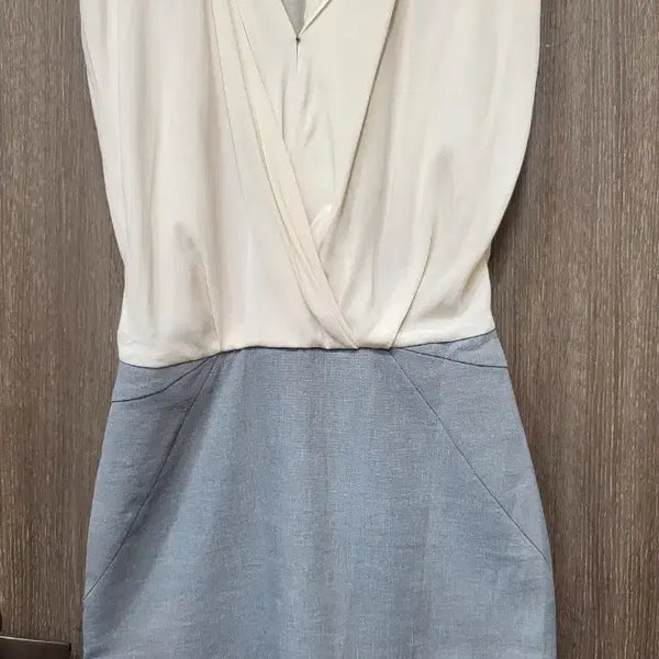 [BUNJANG] Time Collection Ivory/Blue Dress Size 66 / 타임 원피스 아이보리/블루66