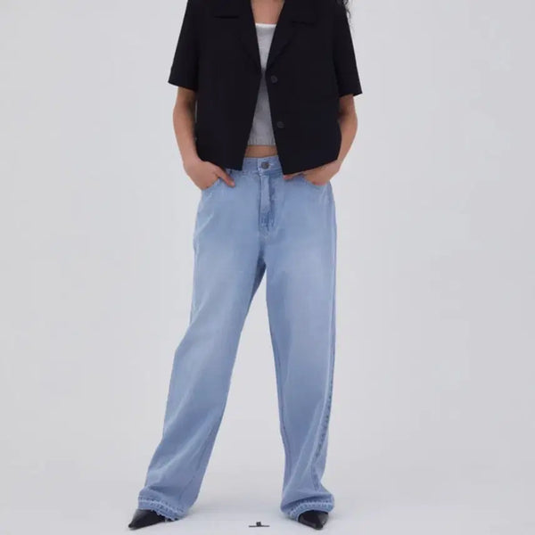 [BUNJANG] GBH 23SS Ice Blue Hemline Point Denim / 23SS GBH 미착용 아이스블루 햄라인 포인트 데님