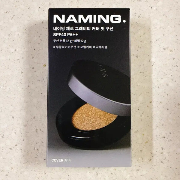[BUNJANG] NAMING Zero Gravity Cover Fit Cushion Set (19N, Original + Refill) / 네이밍 제로 그래비티 커버 핏 쿠션 기획 세트 19N (본품+리필)