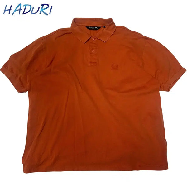 [BUNJANG] Christian Dior 90s Orange Short Sleeve Polo T-Shirt L / 크리스찬 디올 스포츠 90s 오렌지반팔카라티 L