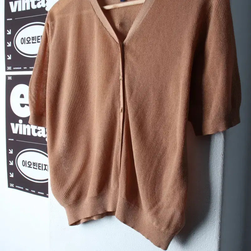 [BUNJANG] SPAO Summer Lightweight Knit Cardigan T-shirt / W(L) 스파오 반팔 티셔츠 니트가디건 경량 여름용-H34299