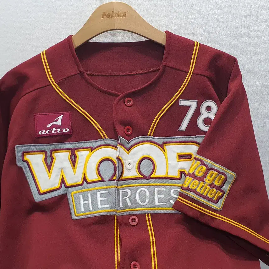 [BUNJANG] Woori Heroes Inaugural Uniform Jersey 105 / 우리히어로즈 창단 유니폼 105정도 (가로59 세로84)