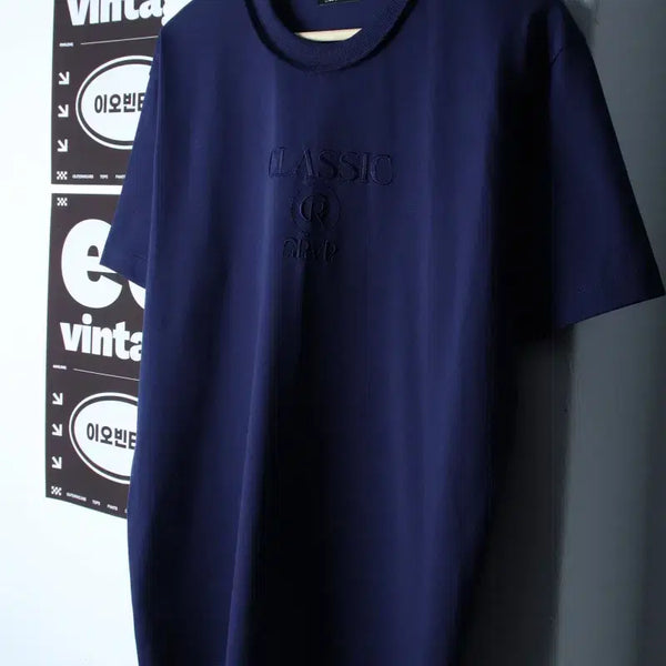 [BUNJANG] W(F) Grove Big Logo T-Shirt Navy Old School / W(F) 그로브 반팔 티셔츠 빅로고 네이비 올드스쿨-H34222