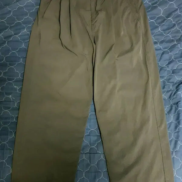 [BUNJANG] Another Office Overlay Journal Two-Tuck Semi-Wide Adjustable Pants Deep Grey / (어나더오피스) 오버레이저널 투턱 세미와이드 어드저스트 팬츠 딥그레이