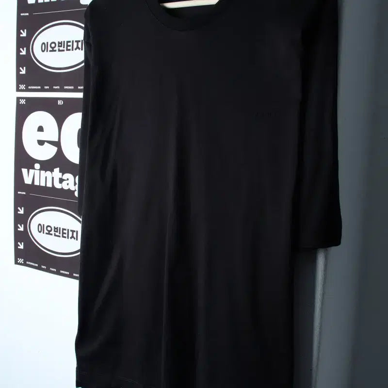 [BUNJANG] Solid Homme Black Back Print Oversized T-Shirt L-XL / (L-XL) 솔리드옴므 반팔 티셔츠 백프린팅 블랙 올드스쿨-H34233