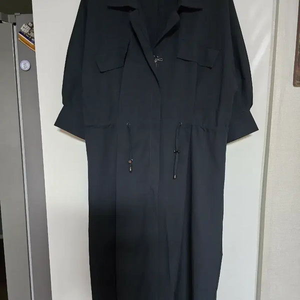 [BUNJANG] Crinkled Fit & Flare Dress (Size 55-77) / 바스락 원피스(55~77)