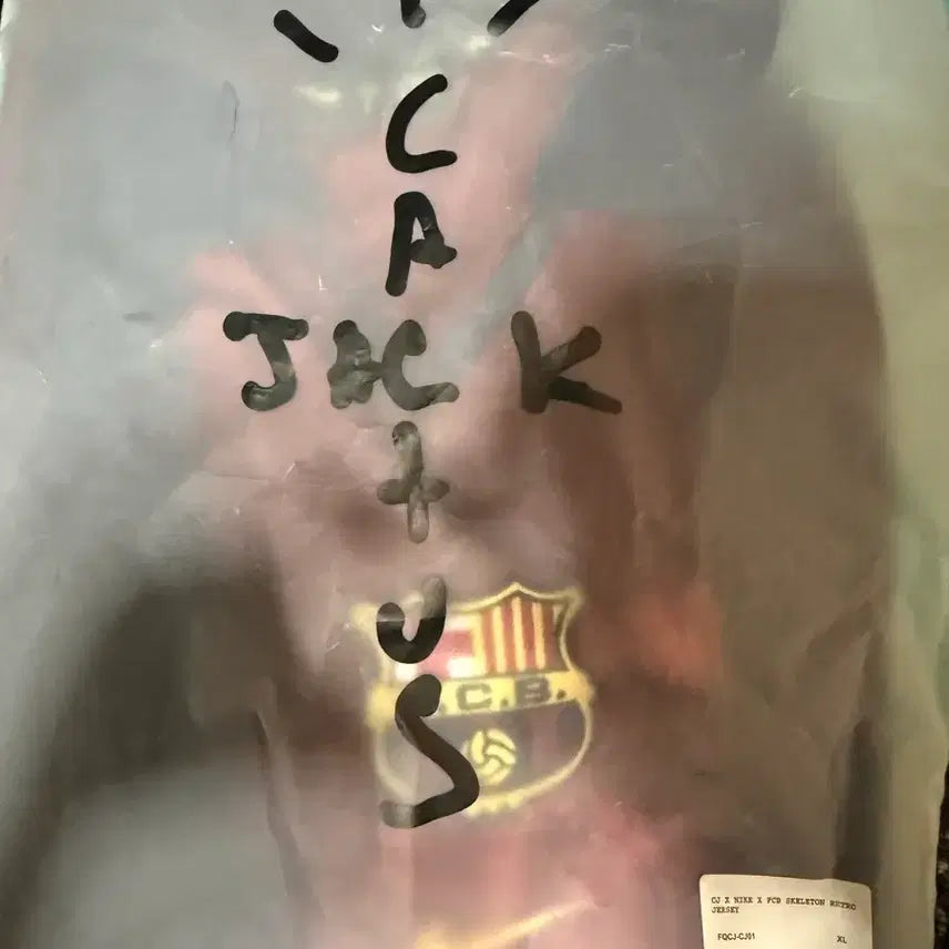 [BUNJANG] Travis Scott Barcelona Jersey XL / XL 트래비스 스캇 바르셀로나 유니폼 새상품