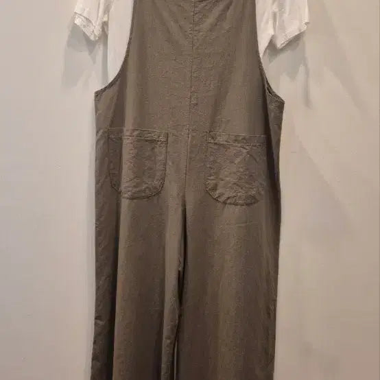 [BUNJANG] Khaki Overalls Pants / 프리    카키   오버롤 팬츠