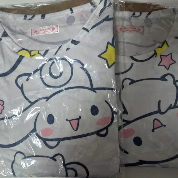 [BUNJANG] Cinnamoroll Pajama Set XXL (2-Piece) / 새상품 시나모롤 잠옷 XXL 2장 반팔티셔츠반바지세트