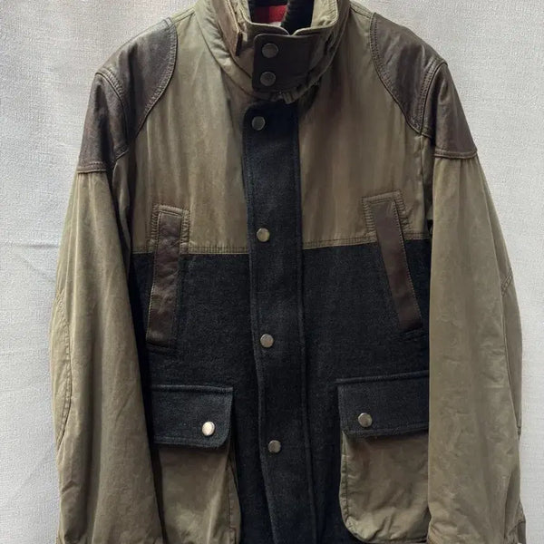 [BUNJANG] Henry Cotton Rugged Wool Combo Hunting Jacket / 헨리코튼 RUGGED 울 콤비 헌팅쟈켓 (95)