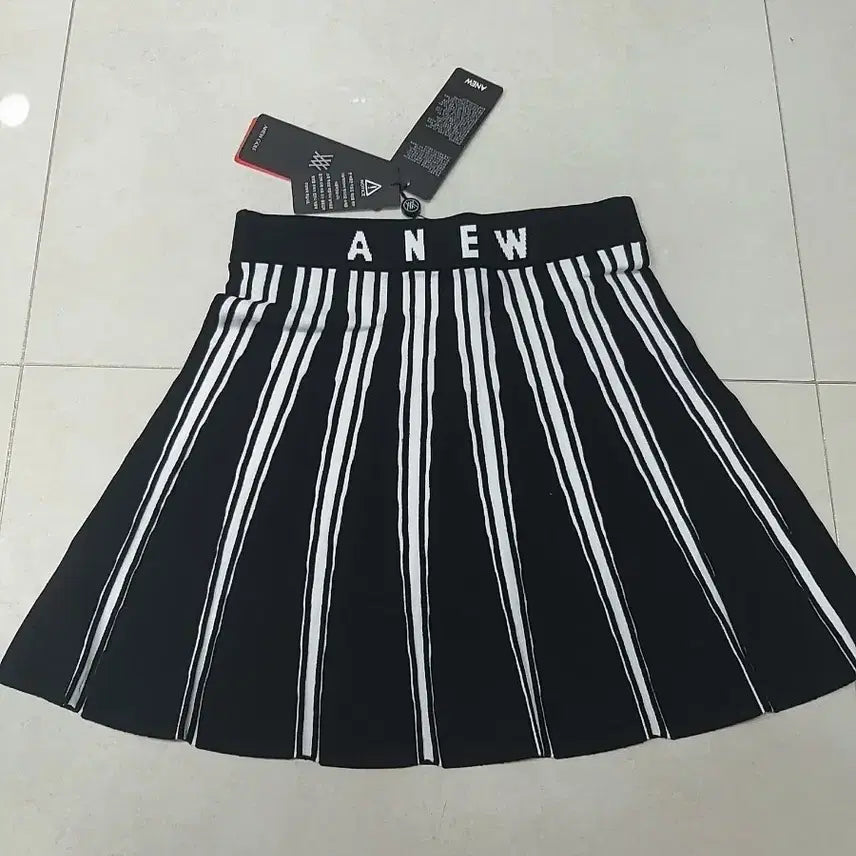 [BUNJANG] A NEW YORK Striped Flare Skirt / A NEW YORK 줄무늬 플레어 스커트