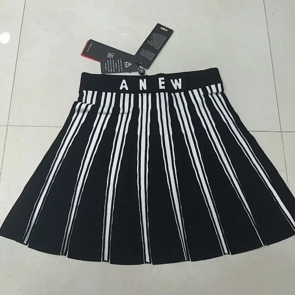 [BUNJANG] A NEW YORK Striped Flare Skirt / A NEW YORK 줄무늬 플레어 스커트