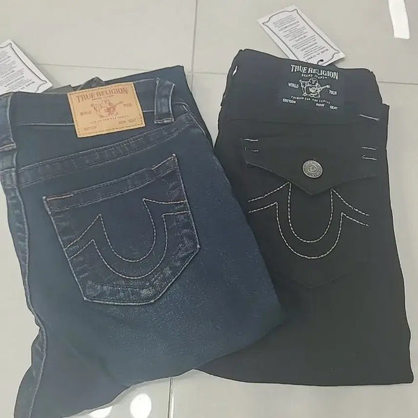 [BUNJANG] True Religion Jeans (Brushed Lining) Navy/Black / 트루릴리젼 청바지 네이비/블랙 (기모)