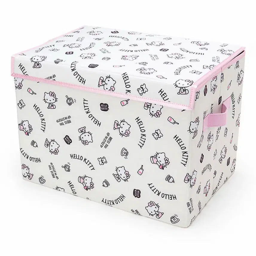 [BUNJANG] Sanrio Hello Kitty Folding Storage Box Set / 정품)고전핑크키티접이식수납함정리함