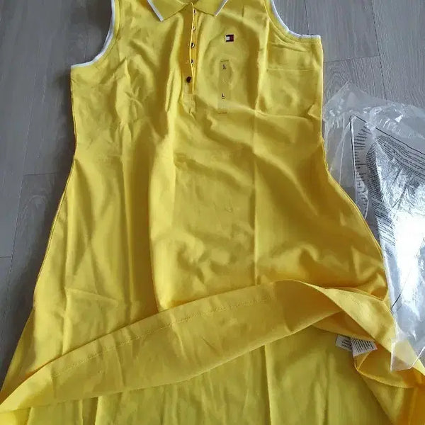 [BUNJANG] Tommy Hilfiger Sleeveless Dress Yellow L / 타미힐피거 민소매 원피스 옐로우 L 정품