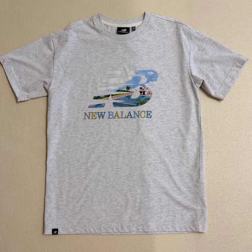 [BUNJANG] New Balance Graphic Short Sleeve T-Shirt Gray S / 뉴발란스 그래픽 반팔 티셔츠 그레이 S