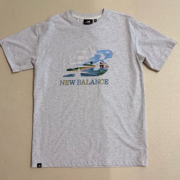 [BUNJANG] New Balance Graphic Short Sleeve T-Shirt Gray S / 뉴발란스 그래픽 반팔 티셔츠 그레이 S