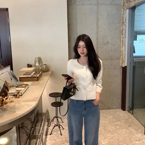 [BUNJANG] LePlain Brush Denim Short S / (새상품) 르플레인 브러쉬데님 short s