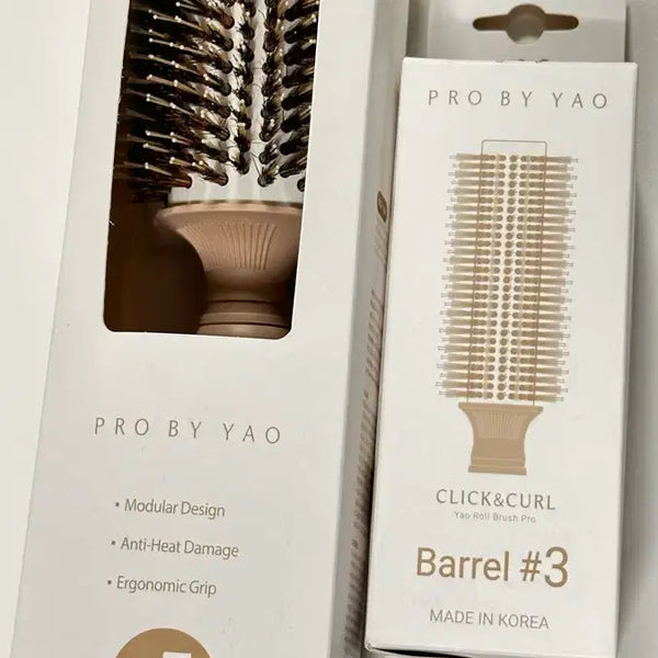 [BUNJANG] Yao Detachable Handle Roll Brush Set (30mm & 50mm) / [정품] 야오 롤브러쉬 2종 (착붙롤빗 배럴+핸들 본품 모음)