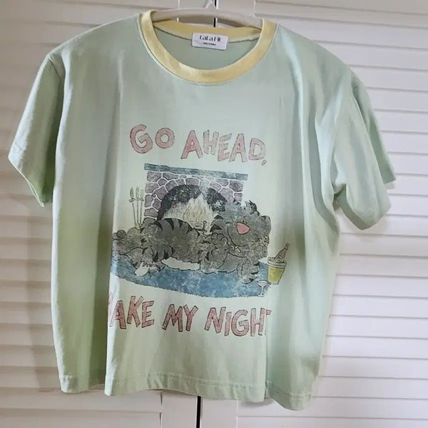 [BUNJANG] Lalafit Go Ahead Take My Night Short Sleeve T-Shirt / (새상품)라라핏 고 어헤드 테이크 마이 나잇 반팔 티셔츠