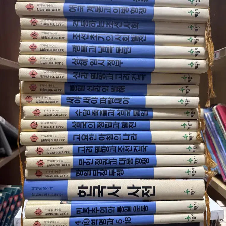 [BUNJANG] Lee Won-bok's Korean History in Cartoons Complete Set (18 Volumes) / 이원복교수의 만화로보는 한국사 계몽사 18권 세트 한국역사 중고책