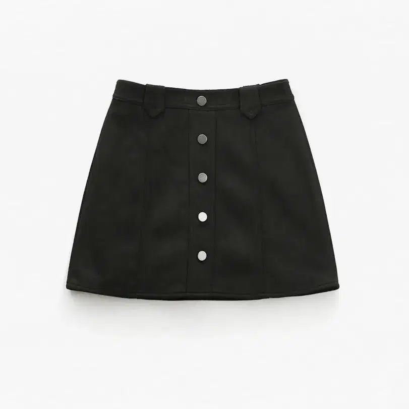 [BUNJANG] Button Two-Way Black Skirt Pants S / 새상품)버튼 투웨이 블랙 치마바지 S