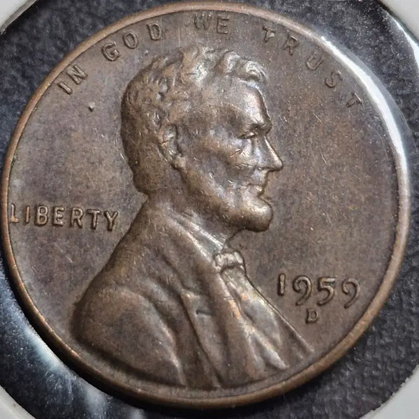 [BUNJANG] 1959 Lincoln Penny Coin - Excellent Condition / 1959년 D링컨.페니 상태.  최고 주화