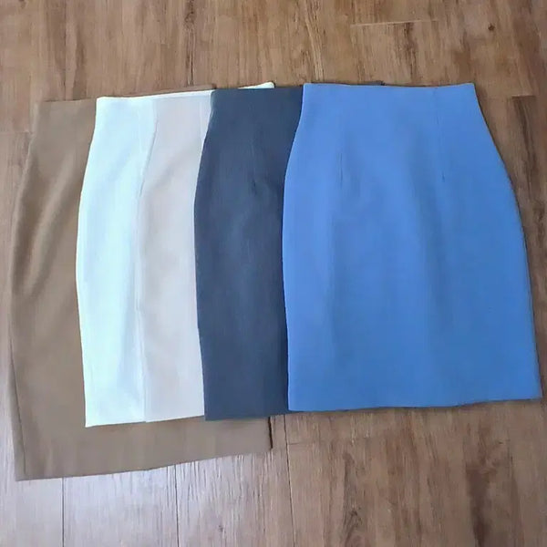 [BUNJANG] 5-Piece Midi Skirt Set - S Size / (5개 세트)정장치마 h스커트 미디스커트 출근,하객,면접,데이트룩