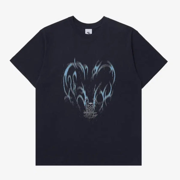 [BUNJANG] Sansan Gear Pulse of Rebirth T-Shirt Navy Size 1 / 산산기어 펄스 오브 리버스 티셔츠