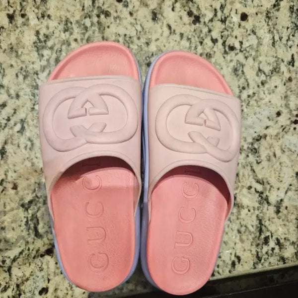 [BUNJANG] Gucci Platform Rubber Slides / 구찌 플랫폼 슬리퍼