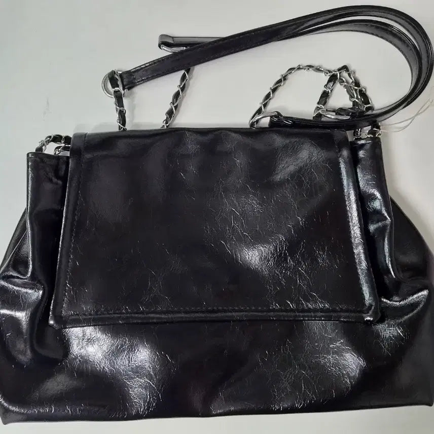 [BUNJANG] Black Chain Shoulder Bag / 새상품 블랙 체인 숄더백