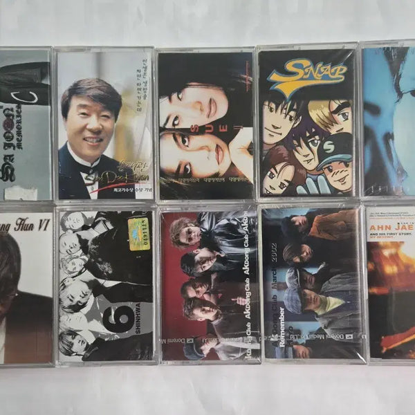 [BUNJANG] K-Pop Sealed Cassette Tape 10-Set / (미개봉) 가요 미개봉 카세트테이프 10종