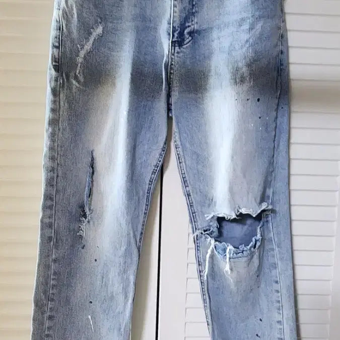[BUNJANG] System Homme Ripped Jeans / 시스템옴므 찢청바지